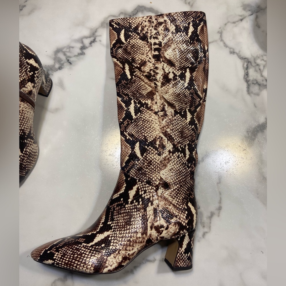 Alex Marie high knee snakeskin boots size 7.5
